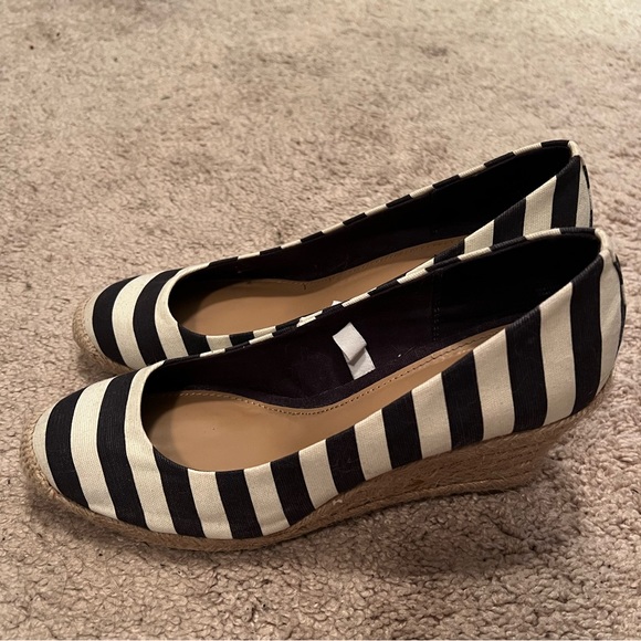 Merona navy and white striped wedges - Picture 2 of 4